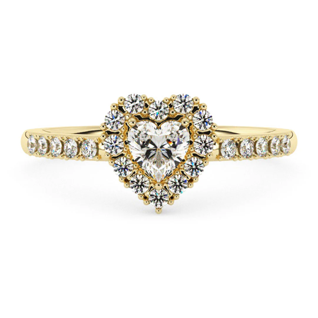 Silván Rosalie timanttisormus 0,38ct, keltakultaa, Silván vihkisormukset