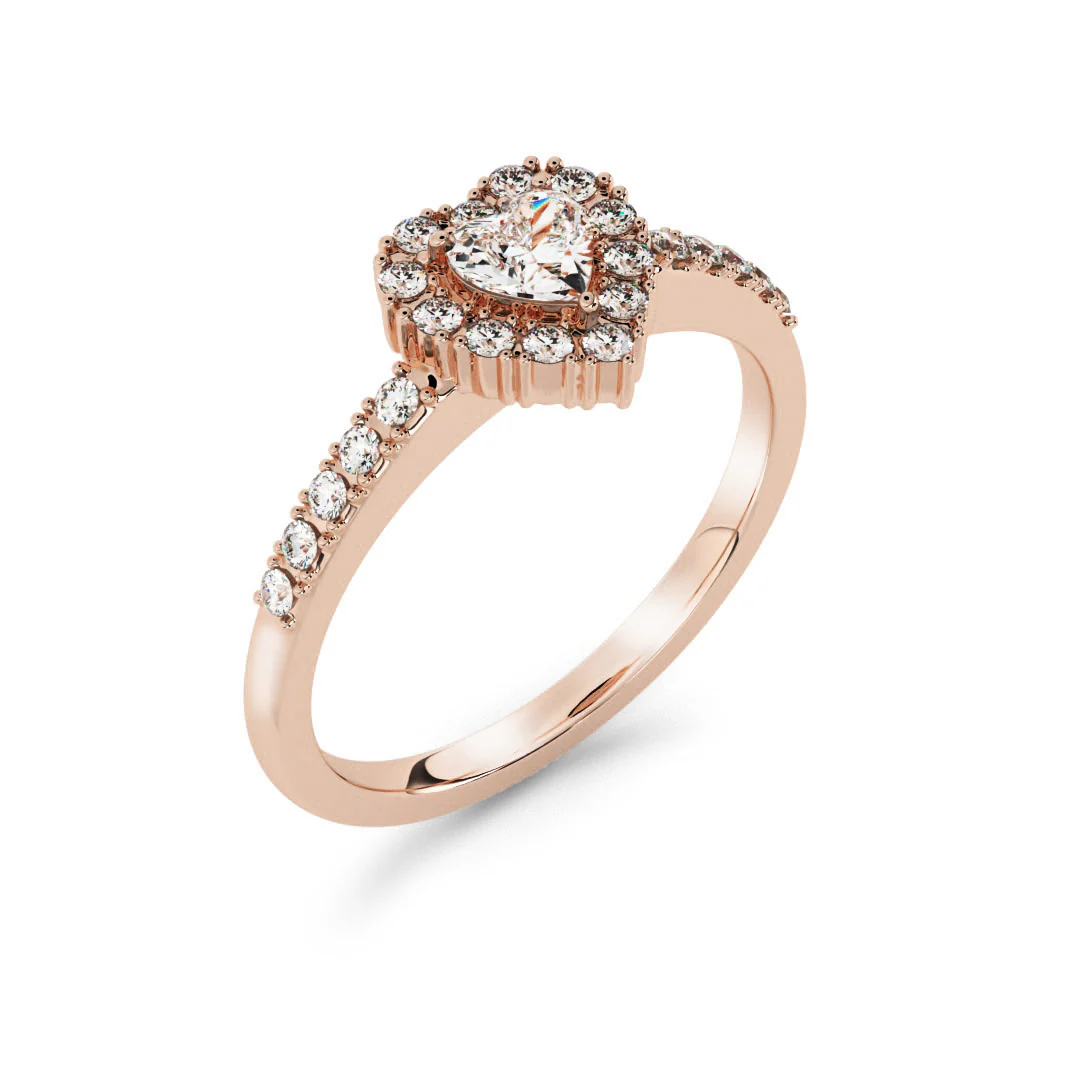 Silván Rosalie timanttisormus 0,38ct, rosekultaa, Silván vihkisormukset - Image 2