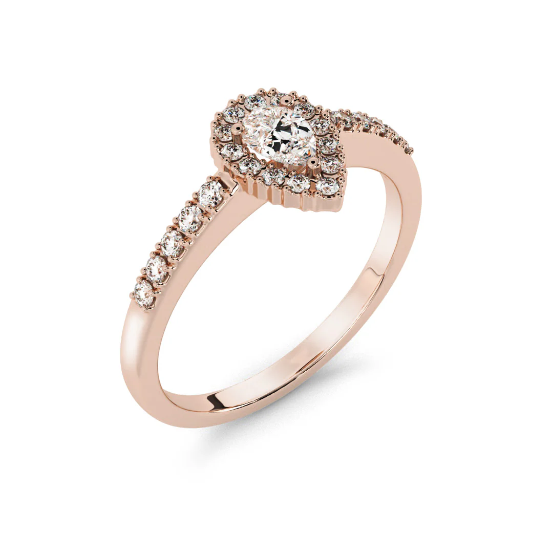 Silván Rosalie timanttisormus 0,39ct, rosekultaa, Silván vihkisormukset - Image 2