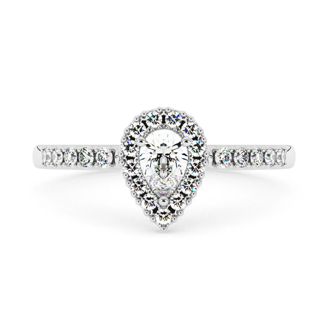 Silván Rosalie timanttisormus 0,39ct, valkokultaa, Silván vihkisormukset