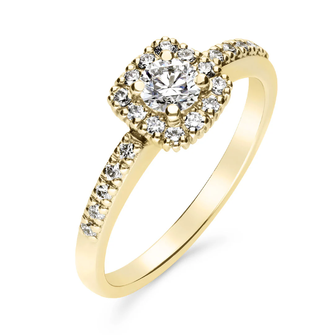 Silván Rosalie timanttisormus 0,47ct, keltakultaa, Silván vihkisormukset - Image 3