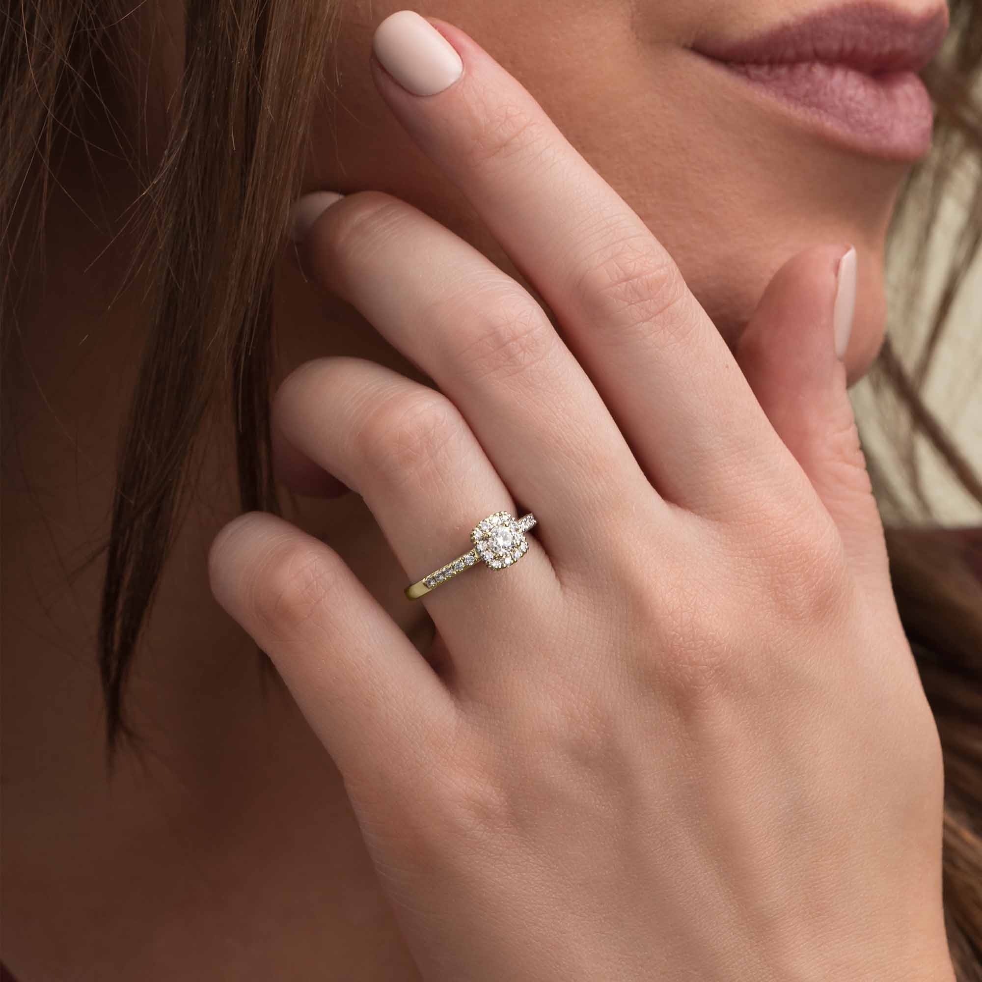 Silván Rosalie timanttisormus 0,47ct, valko- ja keltakultaa, Silván vihkisormukset - Image 2