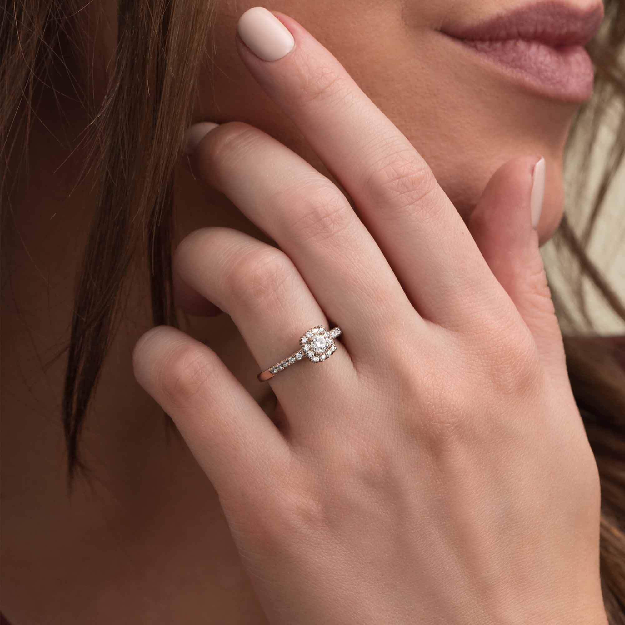 Silván Rosalie timanttisormus 0,47ct, valko- ja rosekultaa, Silván vihkisormukset - Image 2