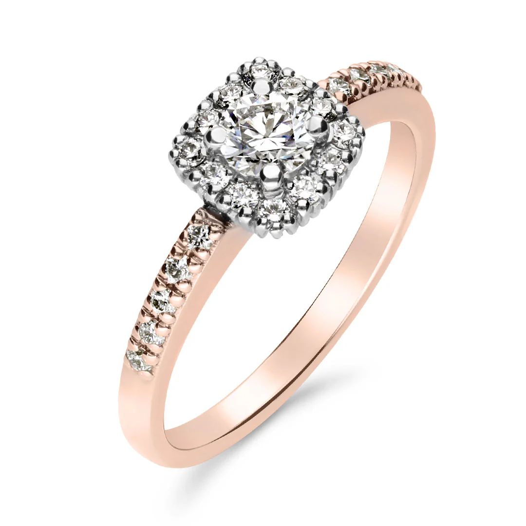 Silván Rosalie timanttisormus 0,47ct, valko- ja rosekultaa, Silván vihkisormukset - Image 3