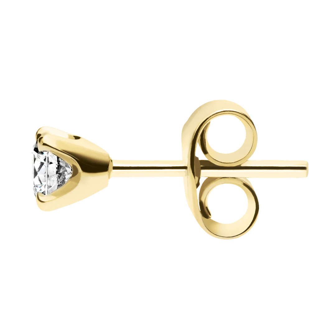 Silván Solitaire timanttikorvakorut 0,40ct, keltakultaa, Silván timanttikorut - Image 2