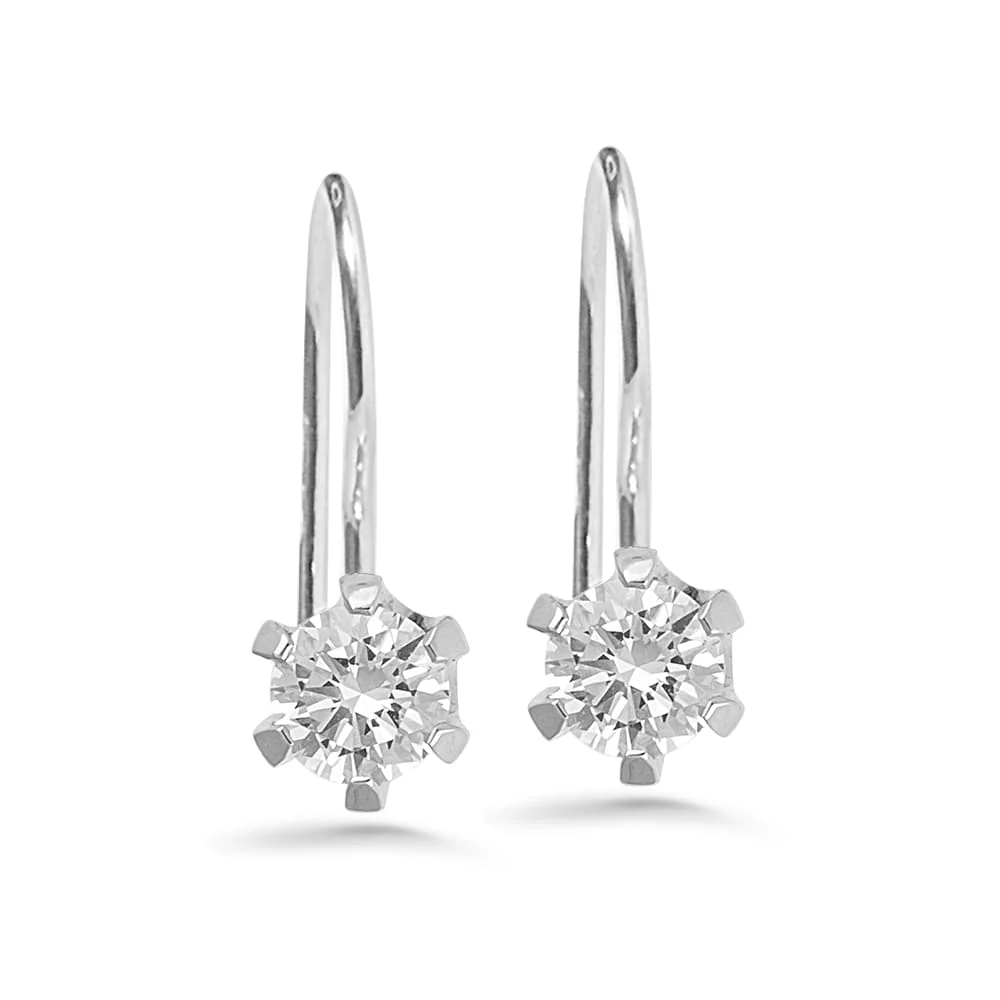 Silván Solitaire timanttikorvakorut 0,40ct, valkokultaa, Silván timanttikorut