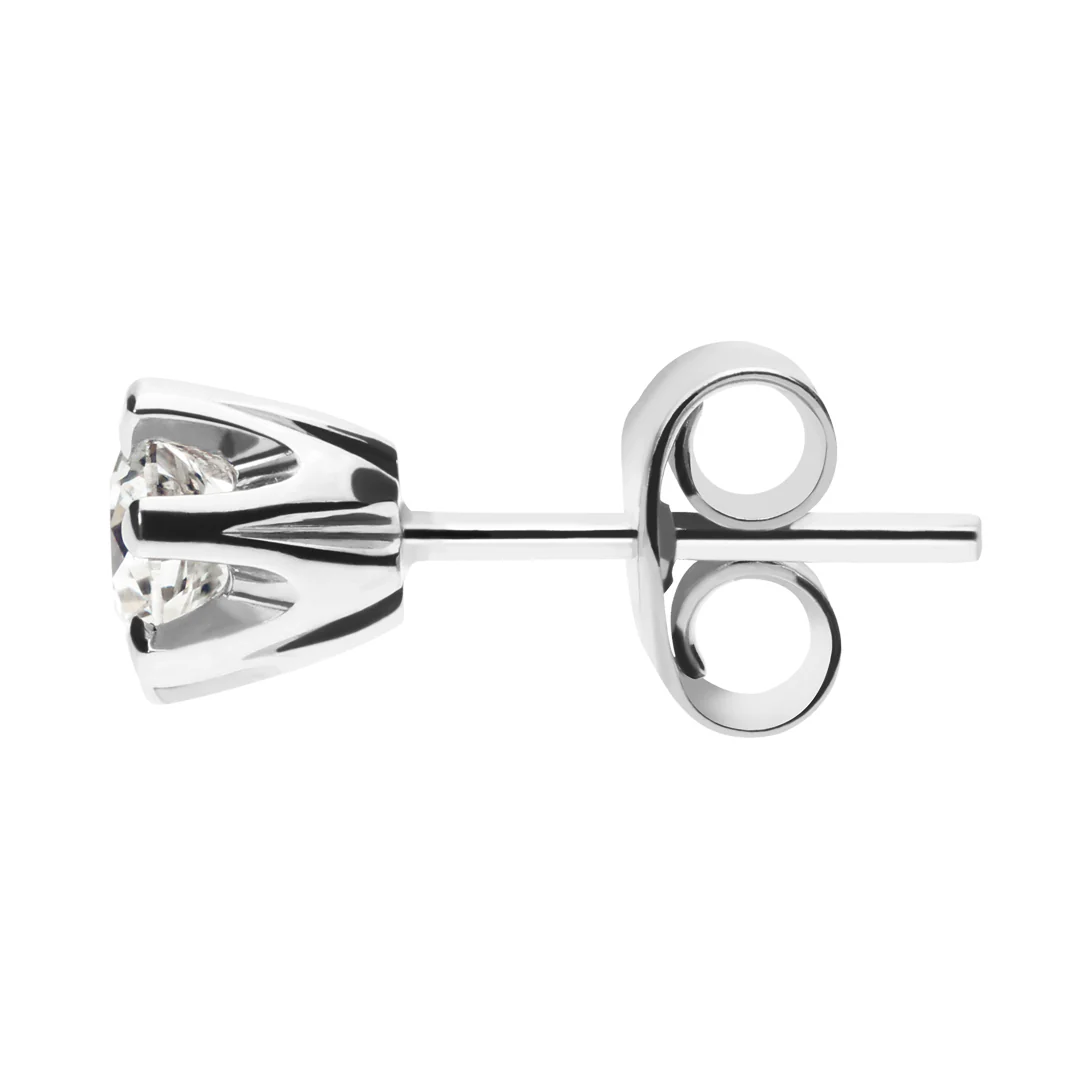 Silván Solitaire timanttikorvakorut 0,50ct, valkokultaa, Silván timanttikorut - Image 2