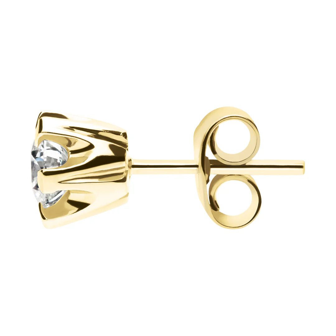 Silván Solitaire timanttikorvakorut 1,00ct, keltakultaa, Silván timanttikorut - Image 2