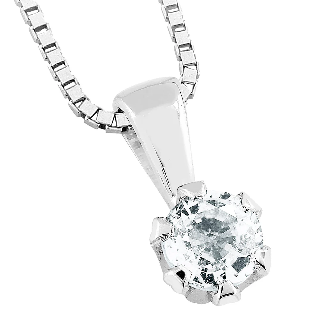 Silván Solitaire timanttiriipus 0,20ct, valkokultaa, Silván timanttikorut - Image 2