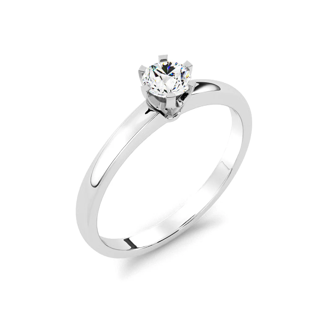 Silván Solitaire timanttisormus 0,15ct, valkokultaa, Silván vihkisormukset - Image 2