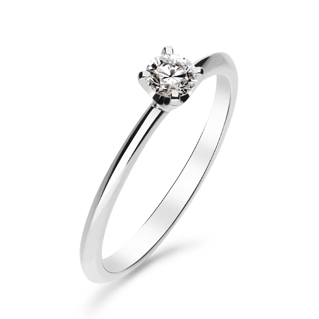 Silván Solitaire timanttisormus 0,20ct, valkokultaa, Silván vihkisormukset - Image 3