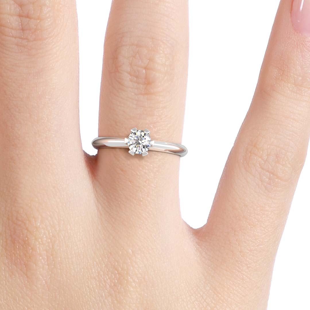 Silván Solitaire timanttisormus 0,30ct, valkokultaa, Silván vihkisormukset - Image 3