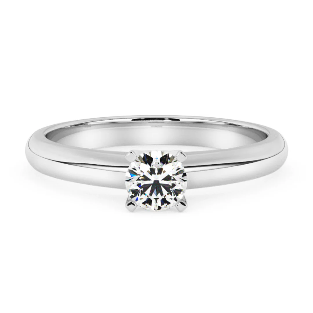 Silván Solitaire timanttisormus 0,30ct, valkokultaa, Silván vihkisormukset