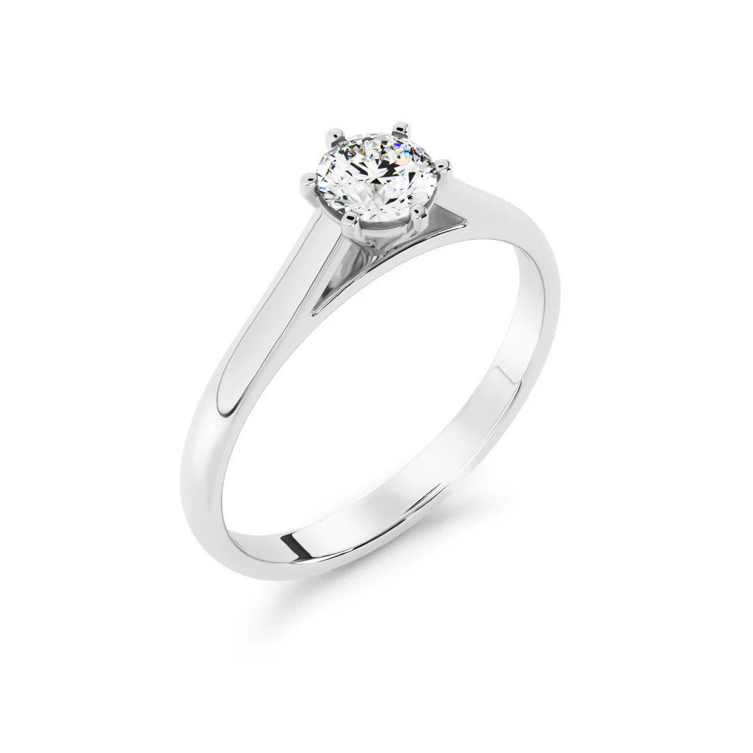 Silván Solitaire timanttisormus 0,30ct, valkokultaa, Silván vihkisormukset - Image 2
