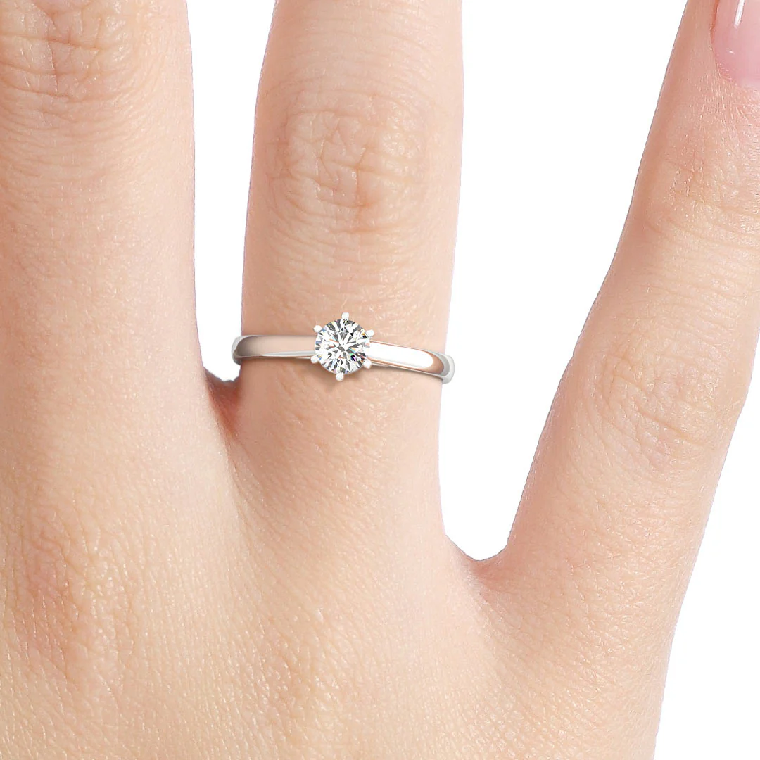 Silván Solitaire timanttisormus 0,30ct, valkokultaa, Silván vihkisormukset - Image 3