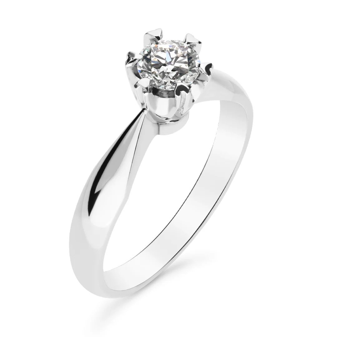Silván Solitaire timanttisormus 0,40ct, valkokultaa, Silván vihkisormukset - Image 3