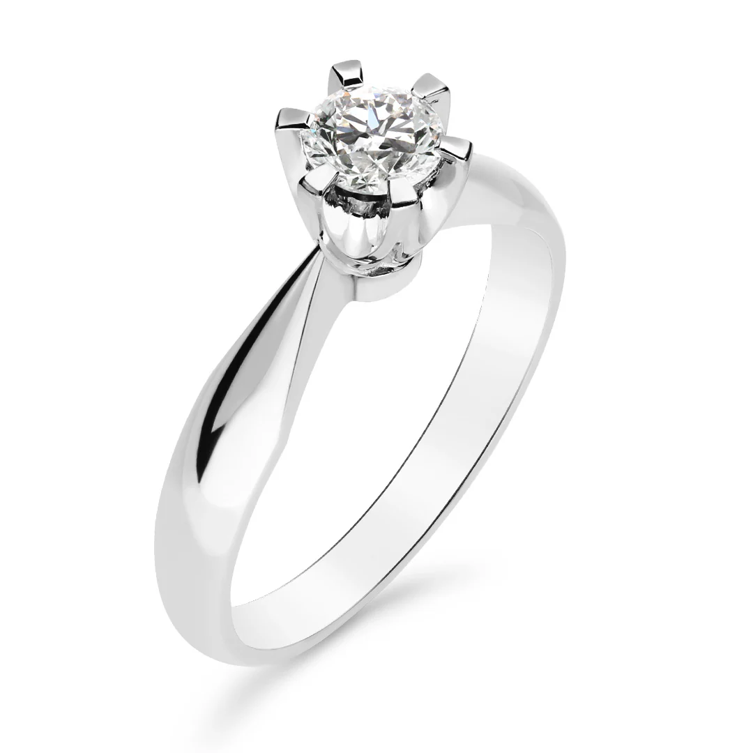 Silván Solitaire timanttisormus 0,50ct, valkokultaa, Silván vihkisormukset - Image 2