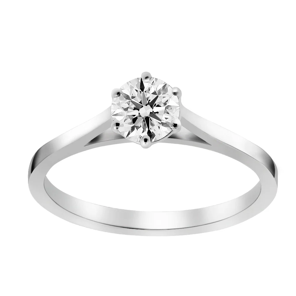 Silván Solitaire timanttisormus 0,50ct, valkokultaa, Silván vihkisormukset - Image 2