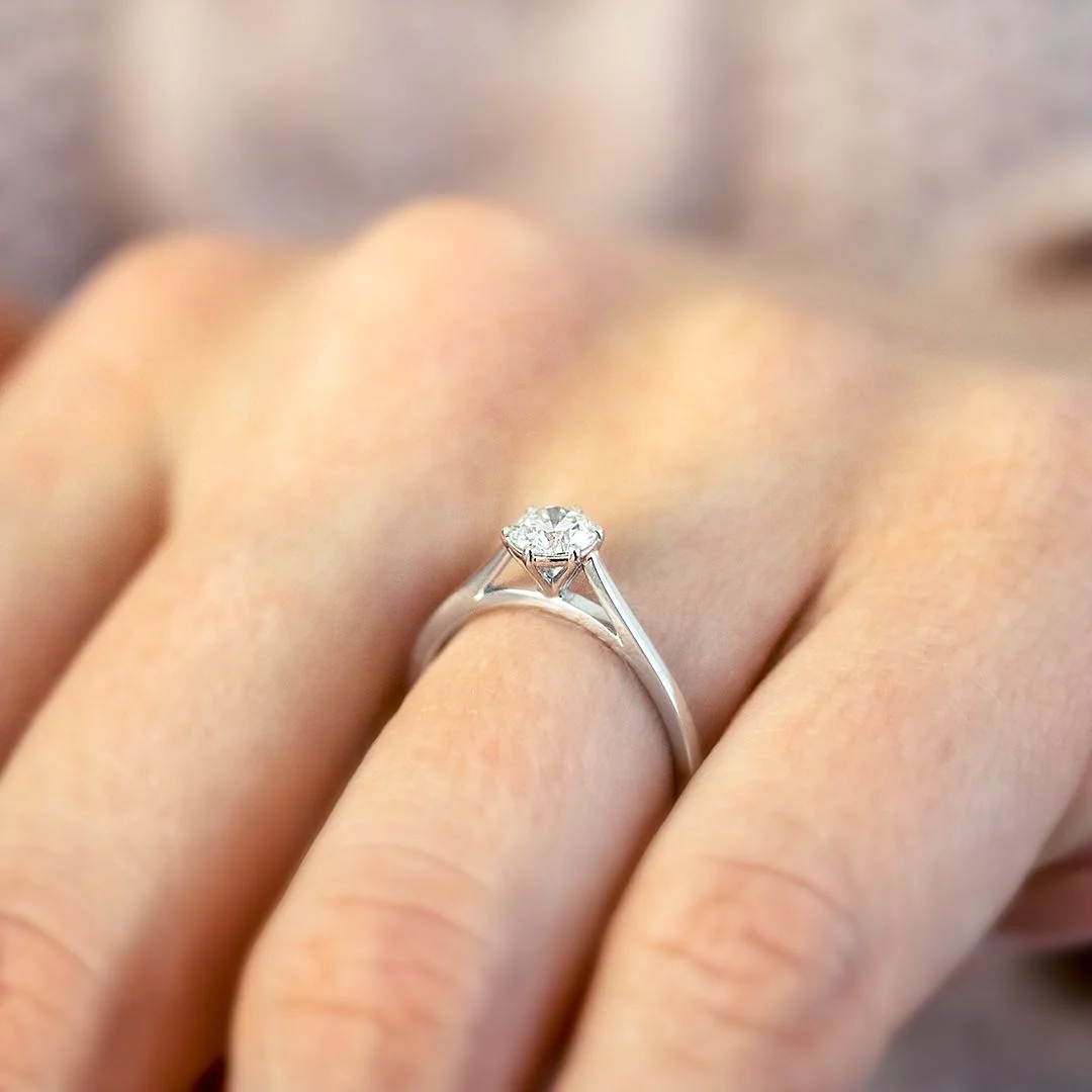 Silván Solitaire timanttisormus 0,50ct, valkokultaa, Silván vihkisormukset - Image 3