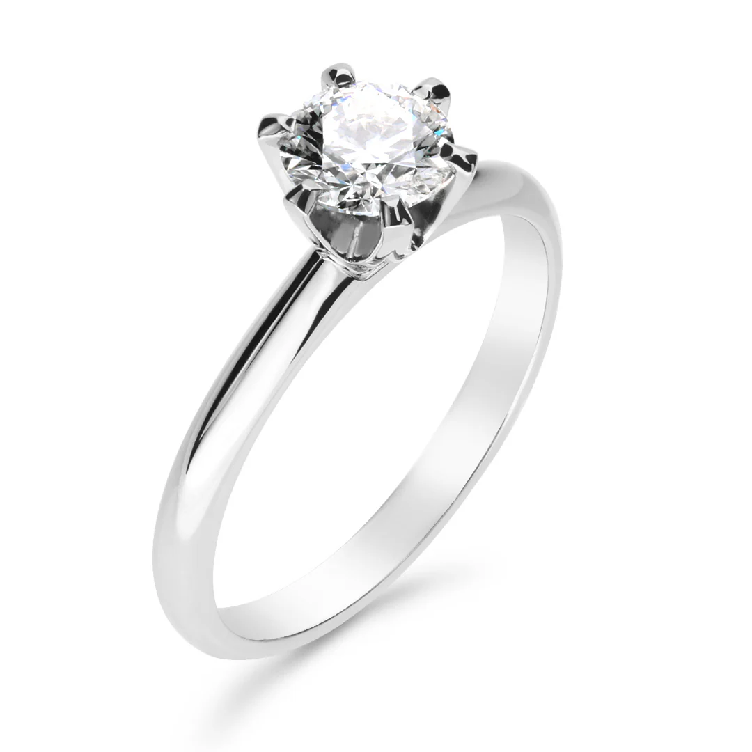 Silván Solitaire timanttisormus 0,70ct, valkokultaa, Silván vihkisormukset - Image 2