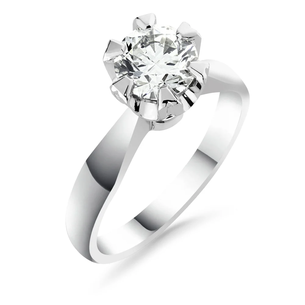 Silván Solitaire timanttisormus 1,00ct, valkokultaa, Silván vihkisormukset