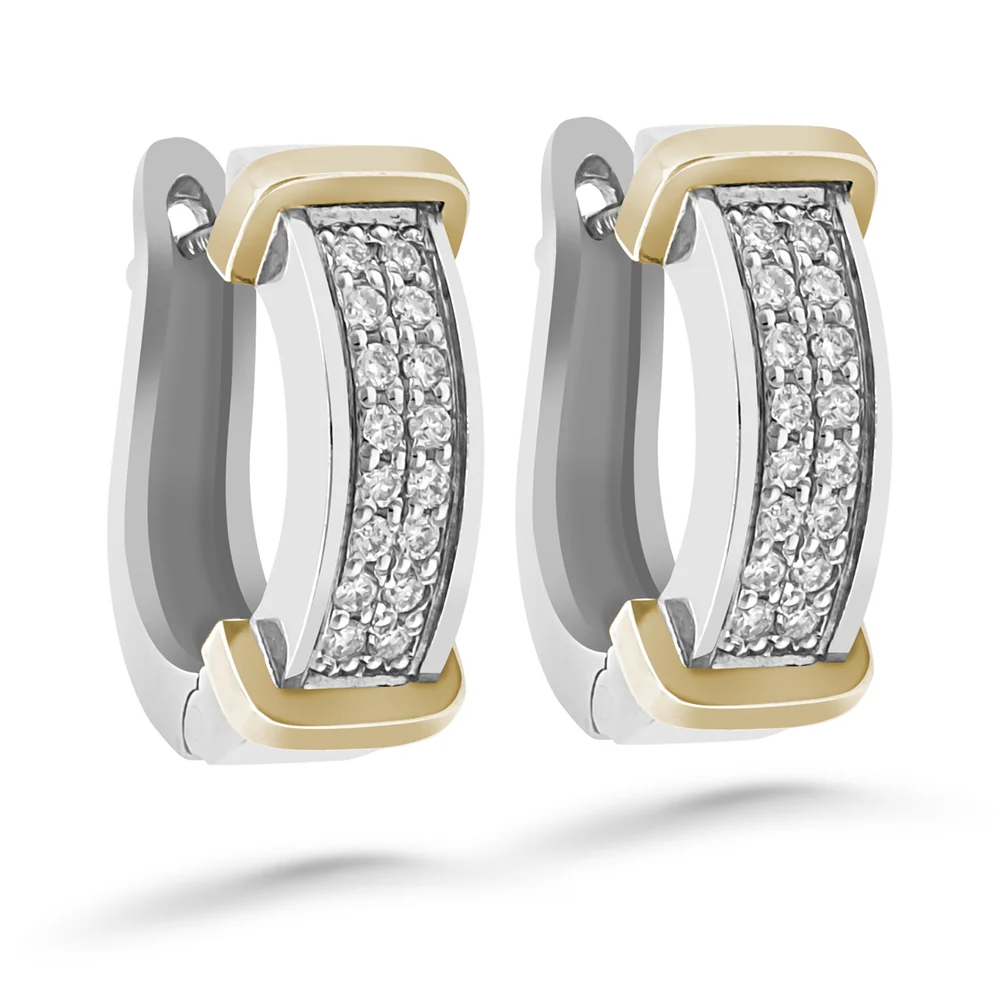 Silván timanttikorvakorut 0,32ct, valkokultaa, Silván timanttikorut