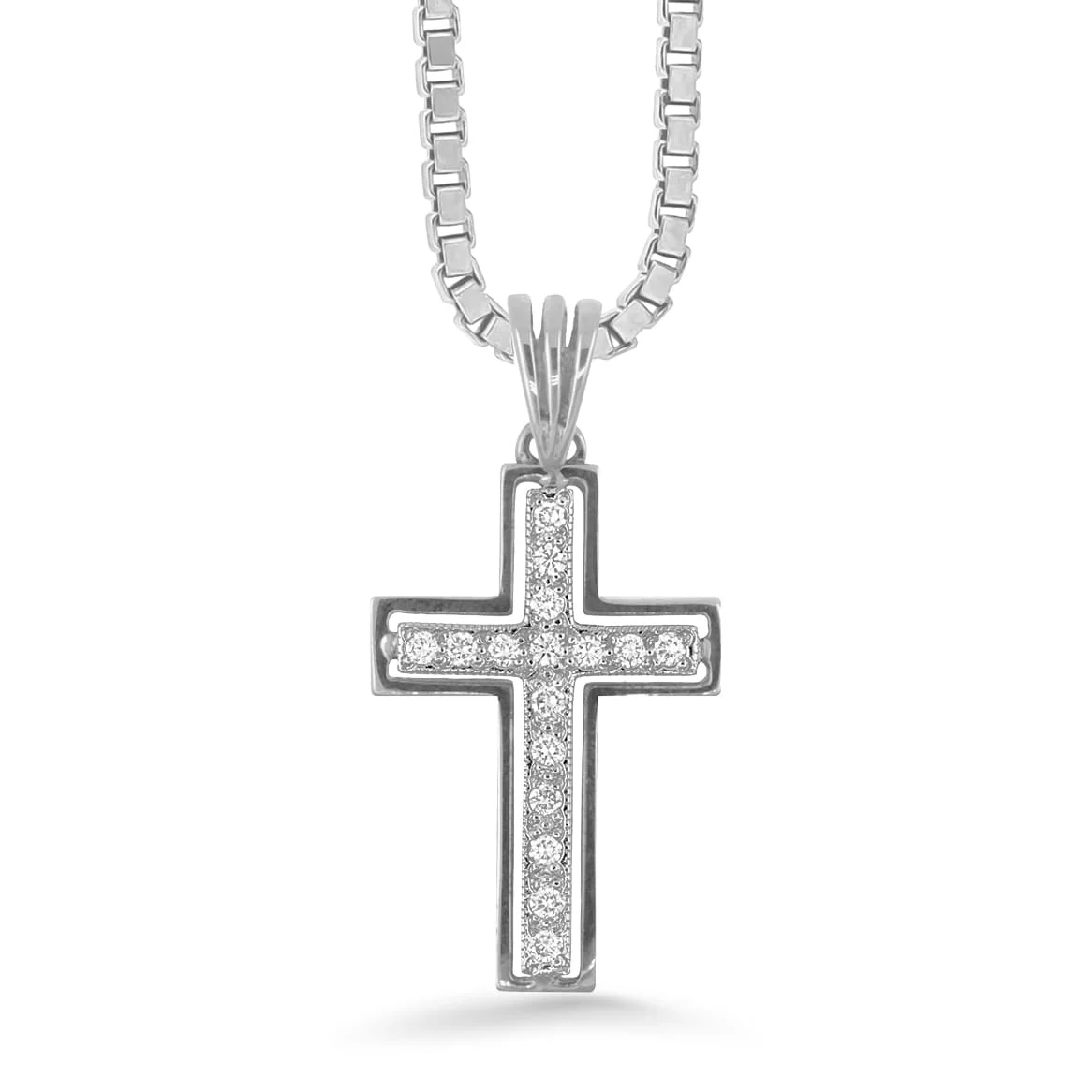 Silván timanttiriipus 0,32ct, valkokultaa, Silván timanttikorut