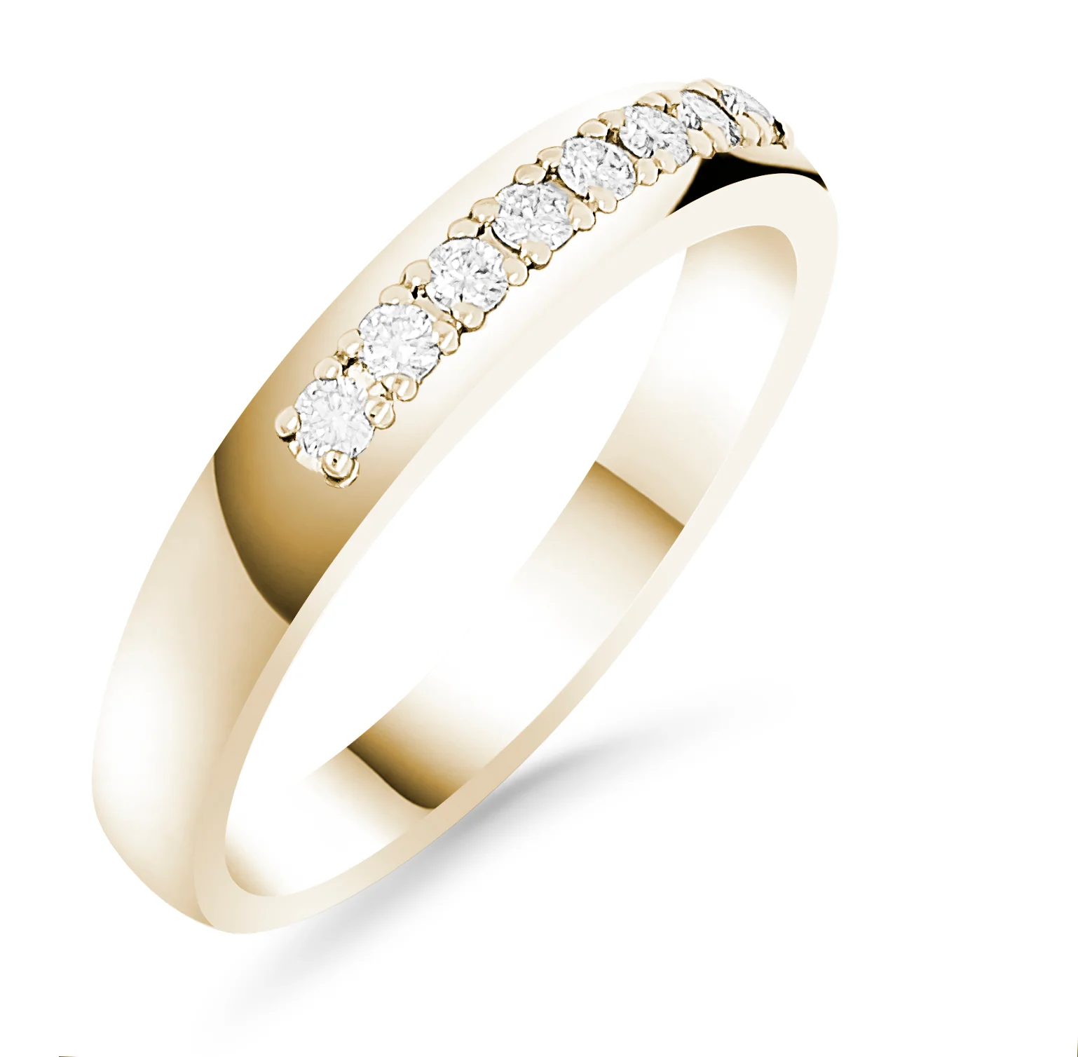 Silván timanttisormus 0,16ct, keltakultaa, Silván vihkisormukset