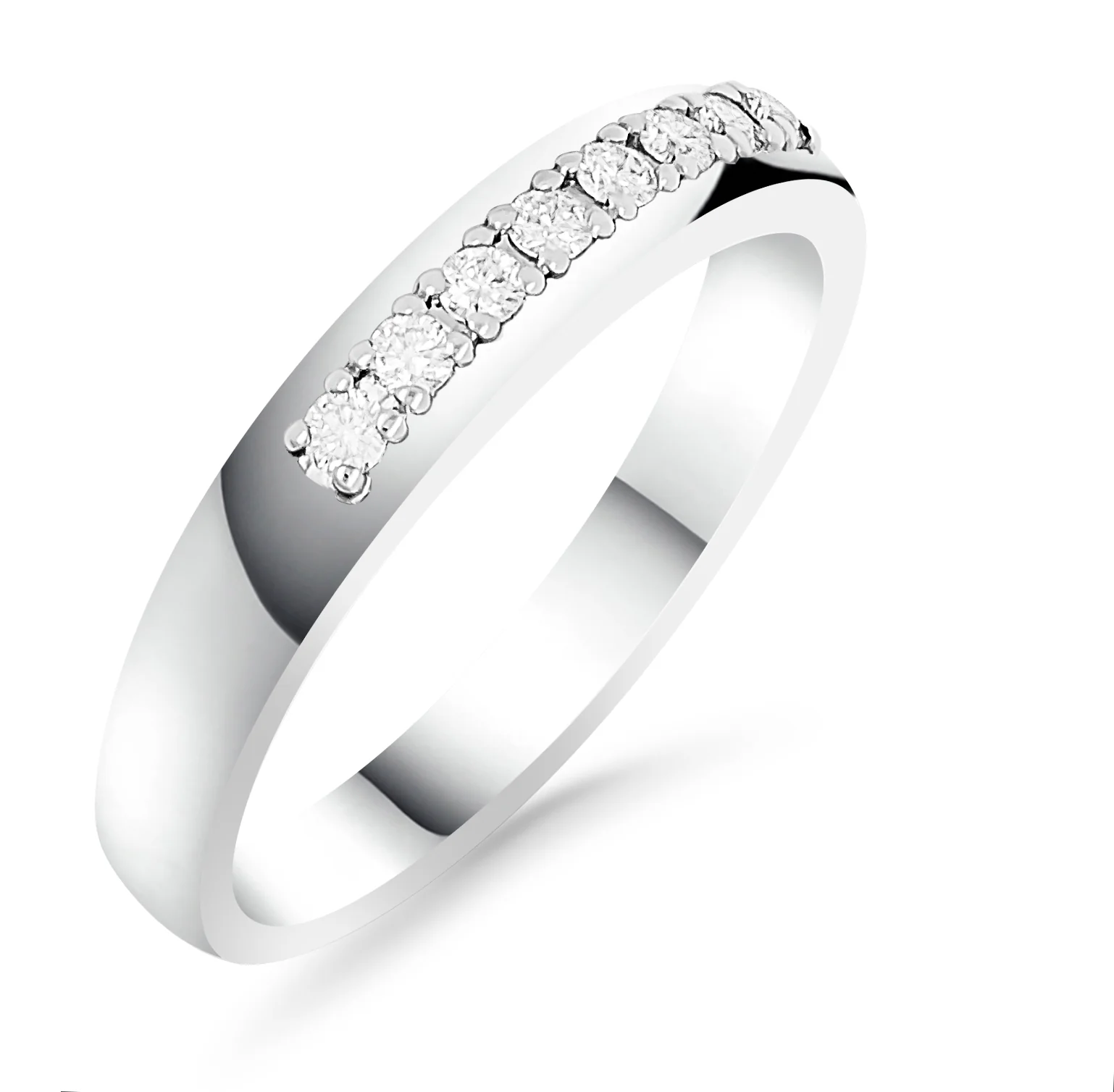 Silván timanttisormus 0,16ct, valkokultaa, Silván vihkisormukset