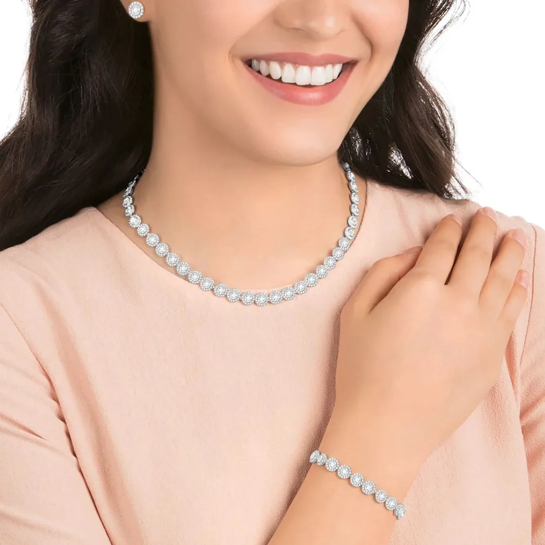 Swarovski Una Angelic korusetti, vaalea kirkkailla kristalleilla - Image 2