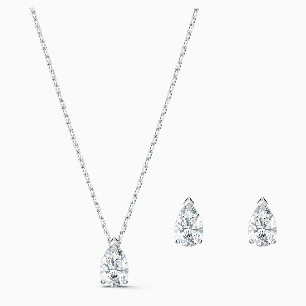 Swarovski Attract Pear riipus- ja korvakorusetti, kirkas