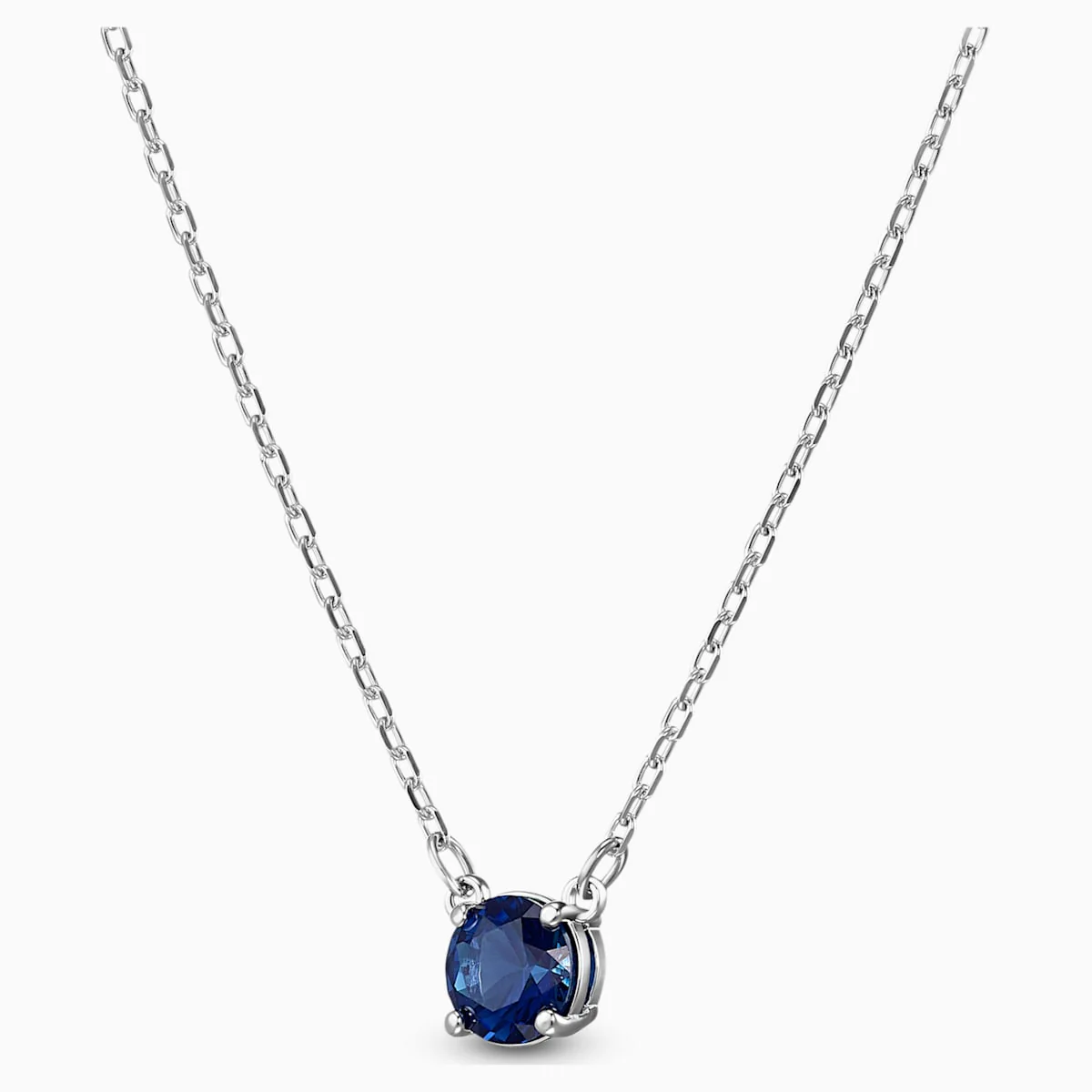 Swarovski Attract Round Set, kristalliriipus ja korvakorut, sininen - Image 2