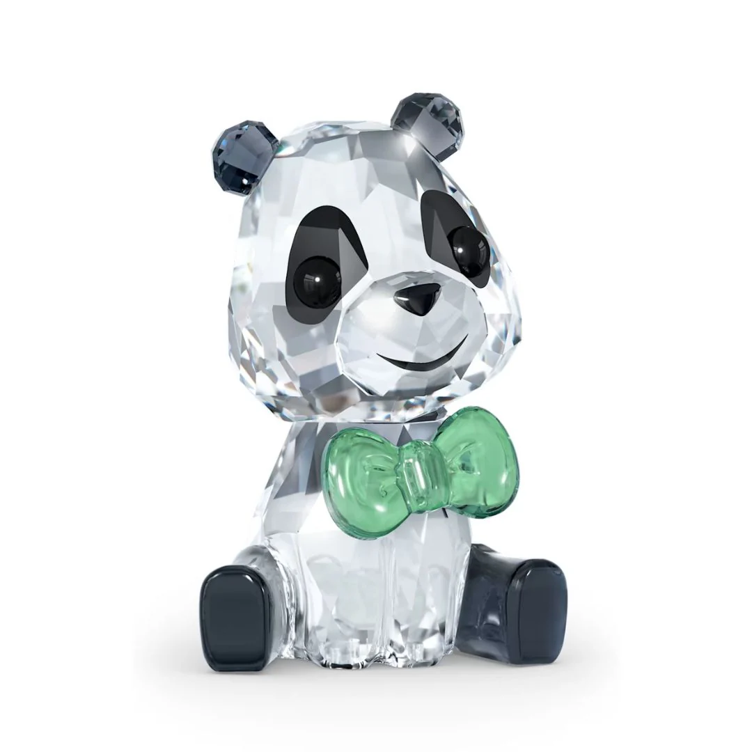 Swarovski Baby Animals Plushy the Panda -kristallifiguuri