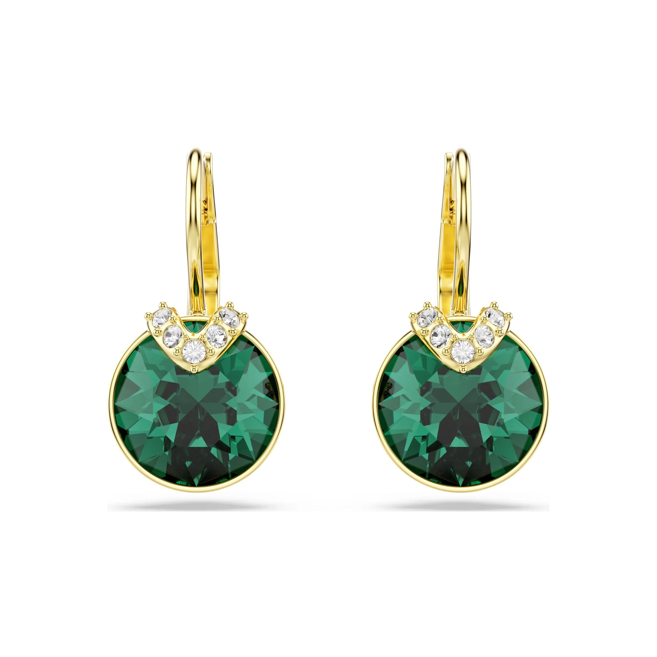 Swarovski Bella V korvakorut, keltakullanväri ja vihreät kristallit 5735389 - Image 3