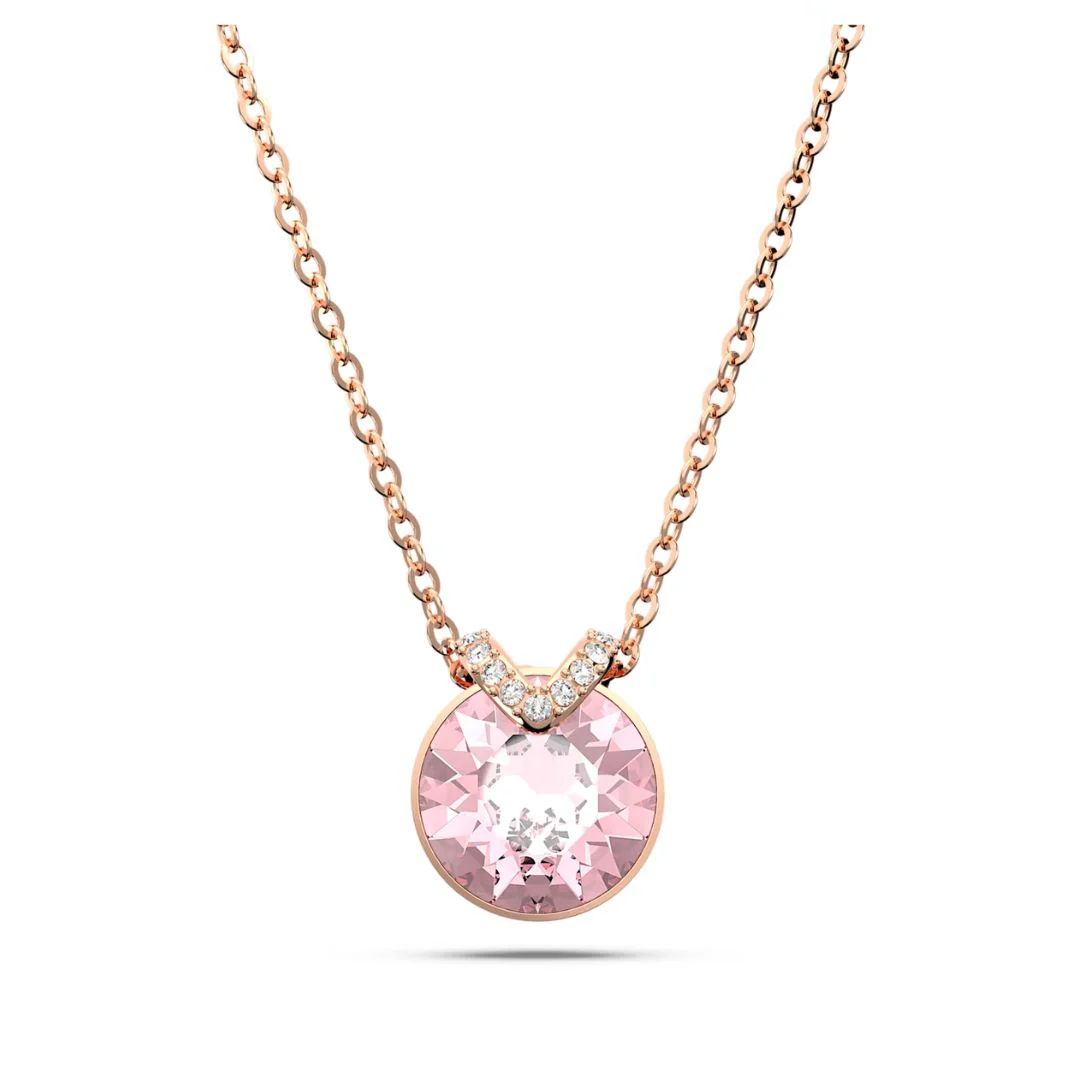 Swarovski Bella V riipus, ruusukullan värinen ja pinkki kristalli