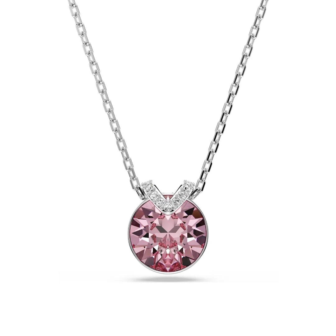 Swarovski Bella V riipus, vaalea metalli ja vaaleanpunainen kristalli 5734230