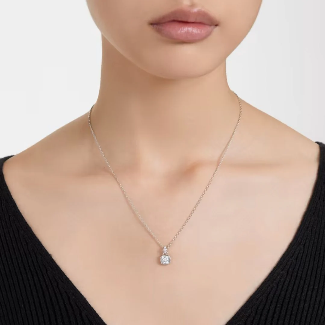 Swarovski Birthstone April riipus, vaalea metalli ja kirkkaat kristallit 5651704 - Image 2