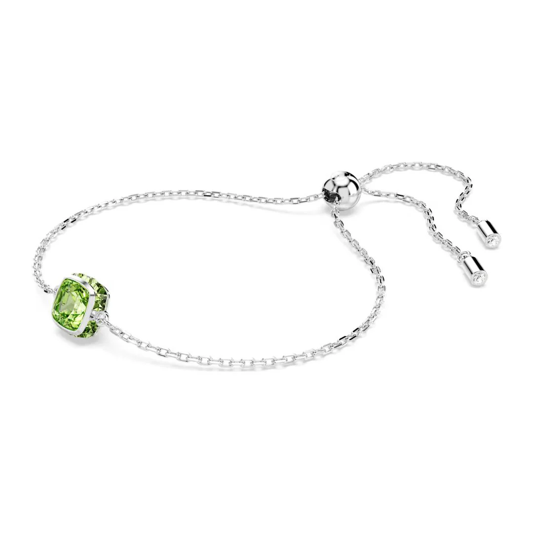 Swarovski Birthstone August rannekoru, vaalea metalli ja vihreät kristallit 5692882 - Image 3