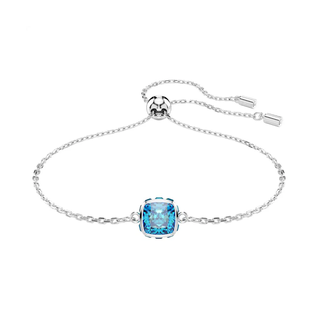 Swarovski Birthstone December rannekoru, vaalea metalli ja siniset kristallit 5692880