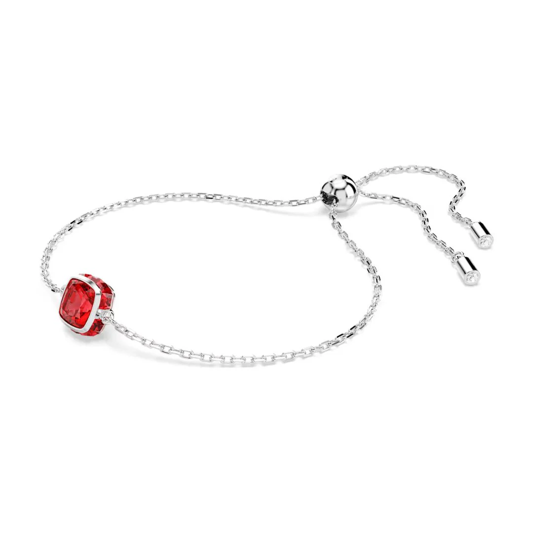 Swarovski Birthstone July rannekoru, vaalea metalli ja punaiset kristallit 5692885 - Image 2