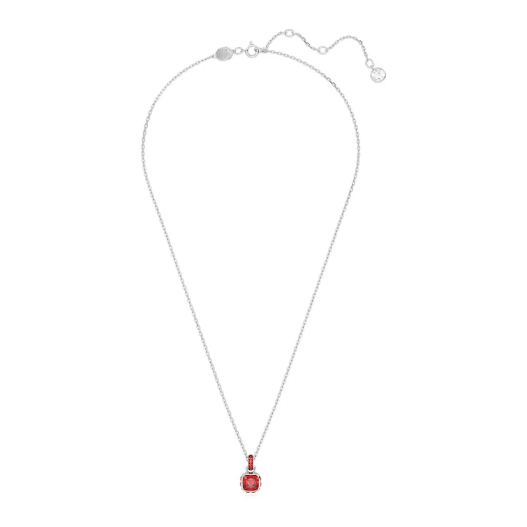Swarovski Birthstone July riipus, vaalea metalli ja punaiset kristallit 5652043 - Image 3