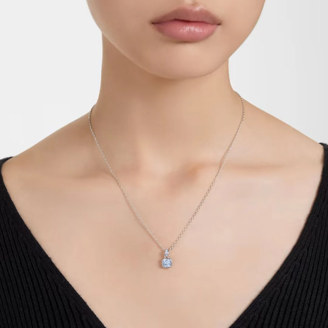 Swarovski Birthstone March riipus, vaalea metalli ja vaaleansiniset kristallit 5651794 - Image 2