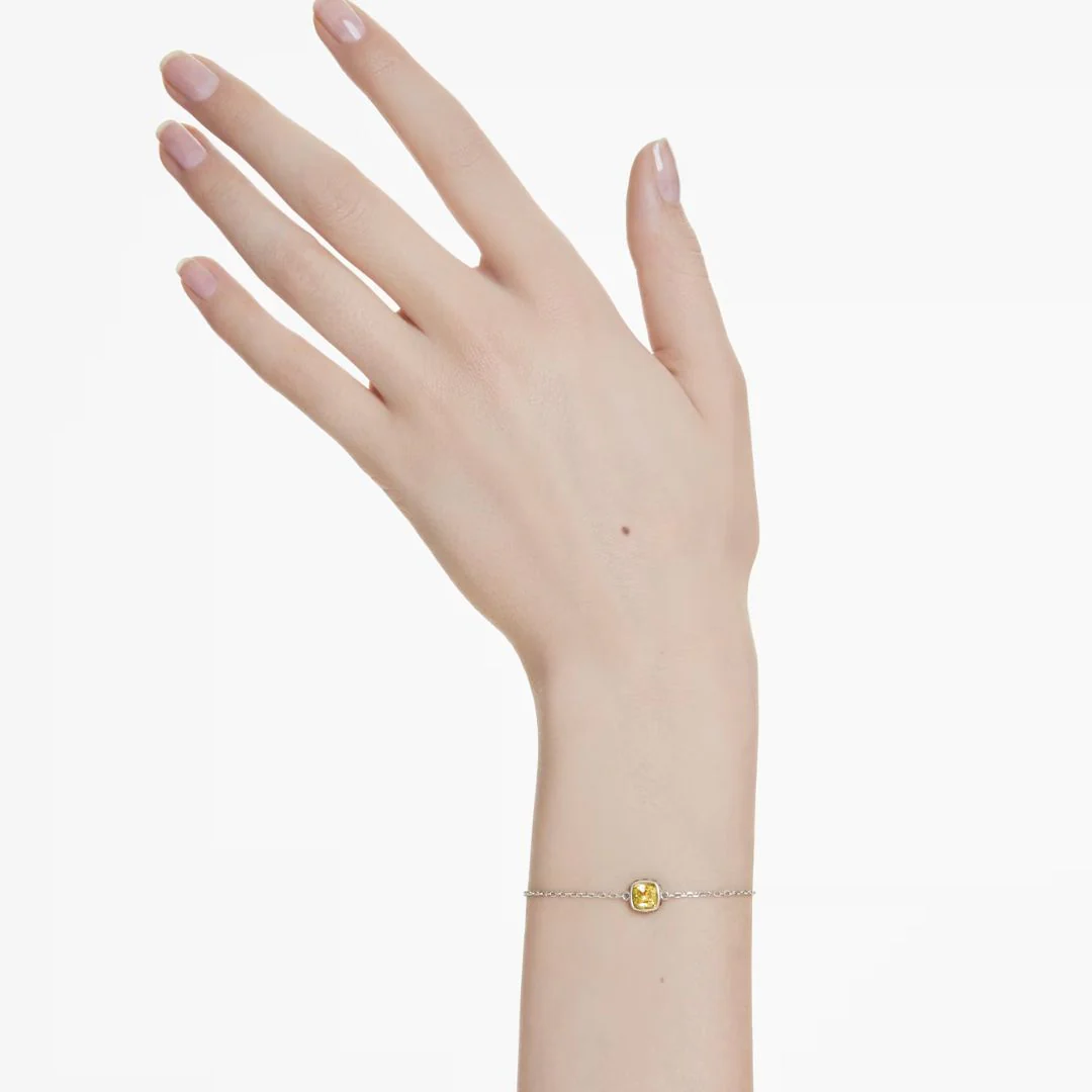Swarovski Birthstone November rannekoru, vaalea metalli ja keltaiset kristallit 5692884 - Image 3