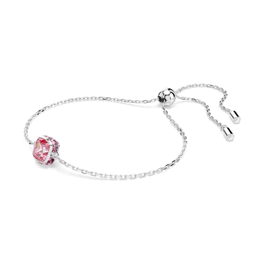 Swarovski Birthstone October rannekoru, vaalea metalli ja pinkit kristallit 5692883 - Image 3