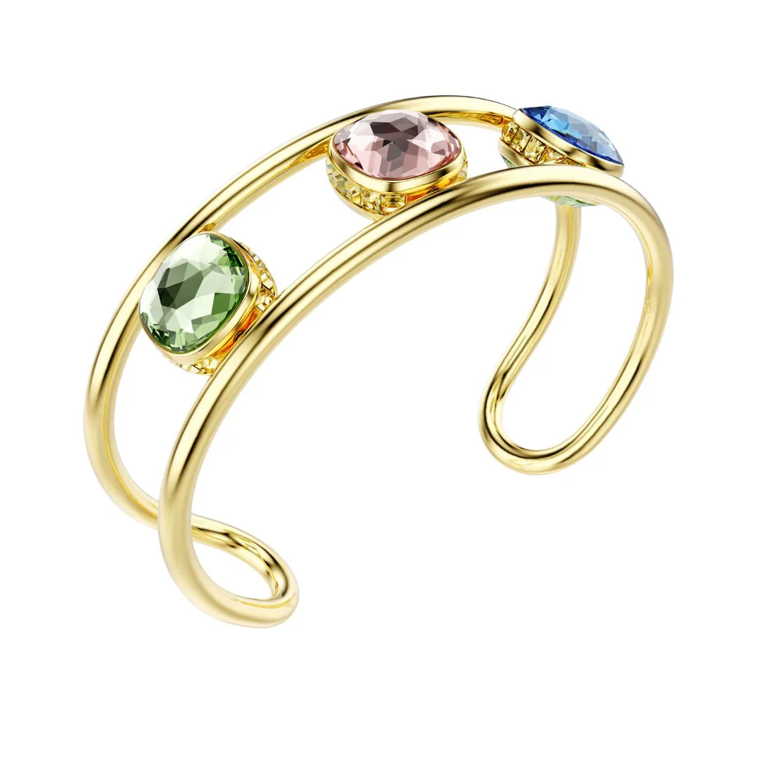 Swarovski Chroma rannekoru, keltakullanväri ja eriväriset kristallit - Image 3