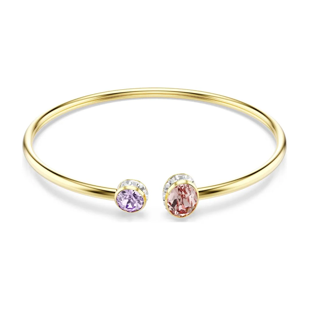Swarovski Chroma rannerengas, keltakullattu, vaaleanpunainen ja violetti kristalli, 5738475
