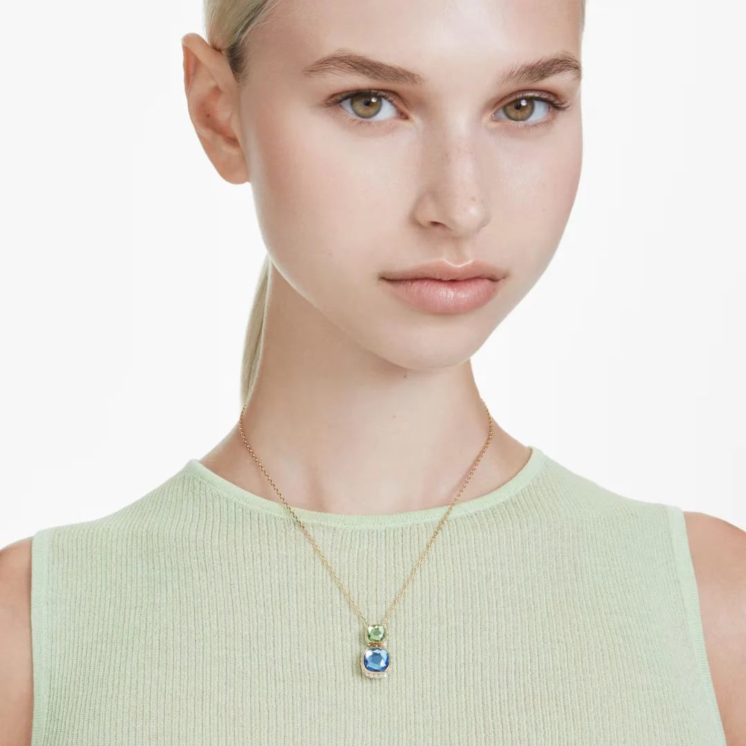 Swarovski Chroma kaulakoru keltakullanväri ja eriväriset kristallit, 5692496 - Image 5