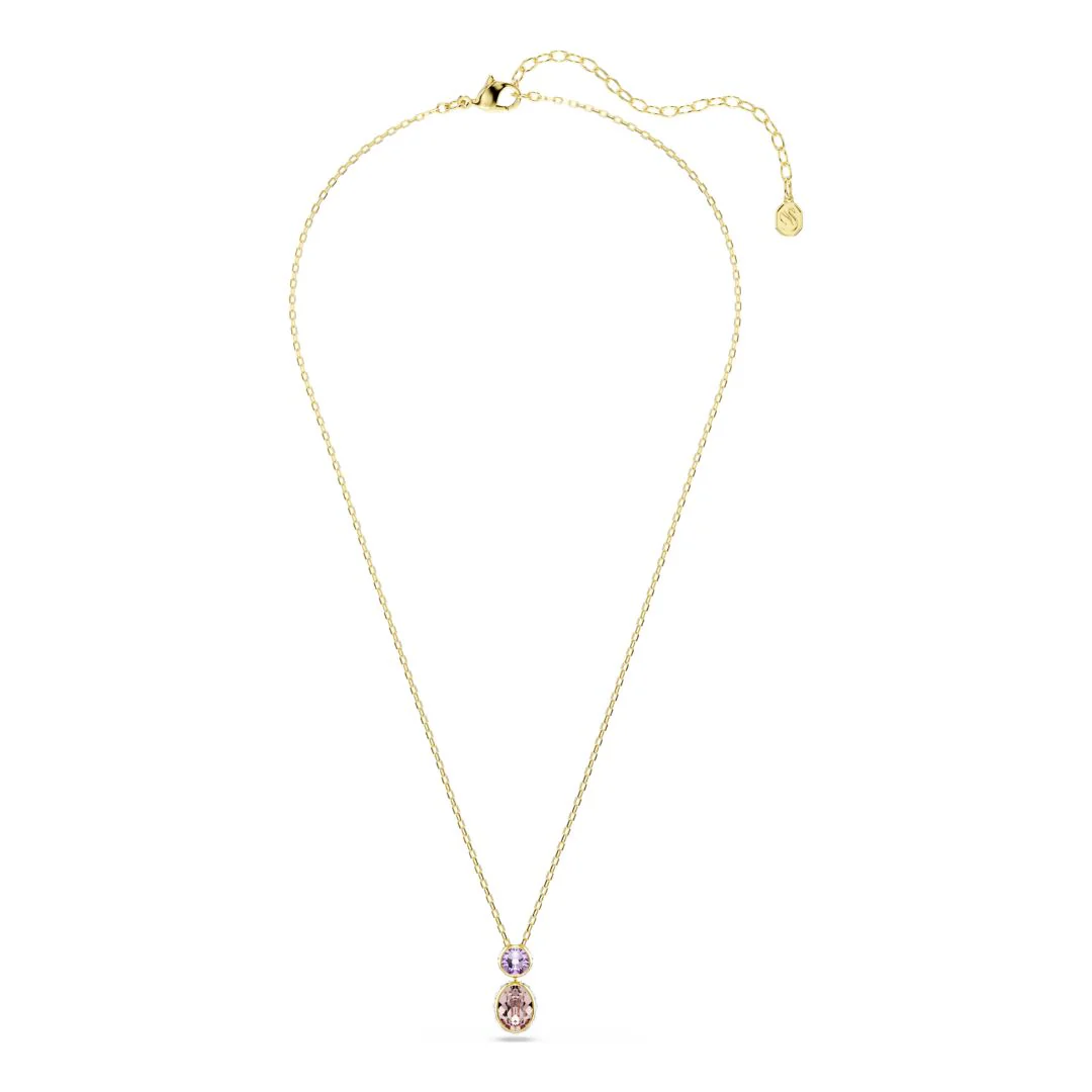 Swarovski Chroma riipus, keltakullattu ja eriväriset kristallit, 5741586 - Image 4