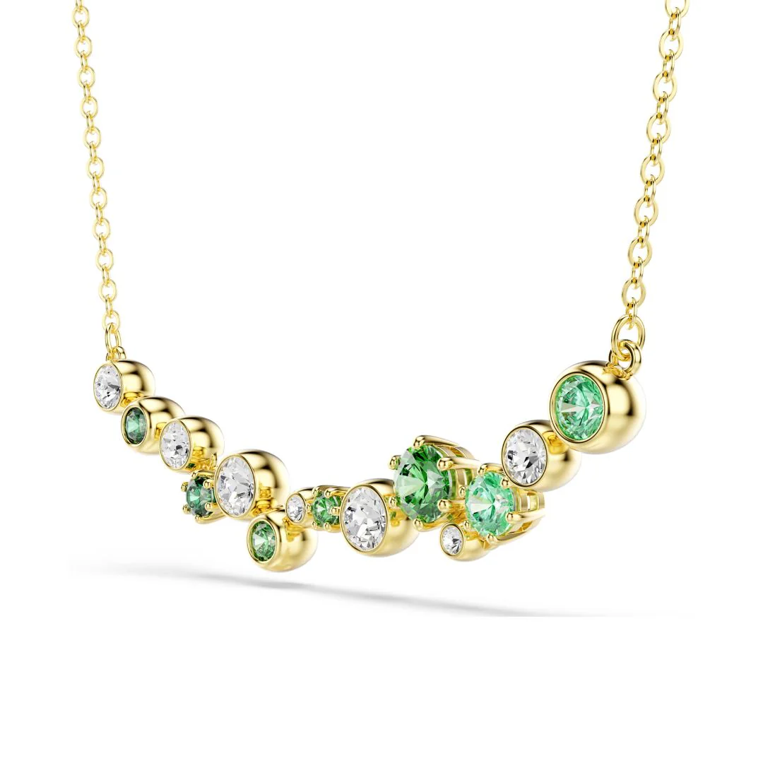 Swarovski Constella kaulakoru, keltakullanväri ja vihreät kristallit, 5732247 - Image 2