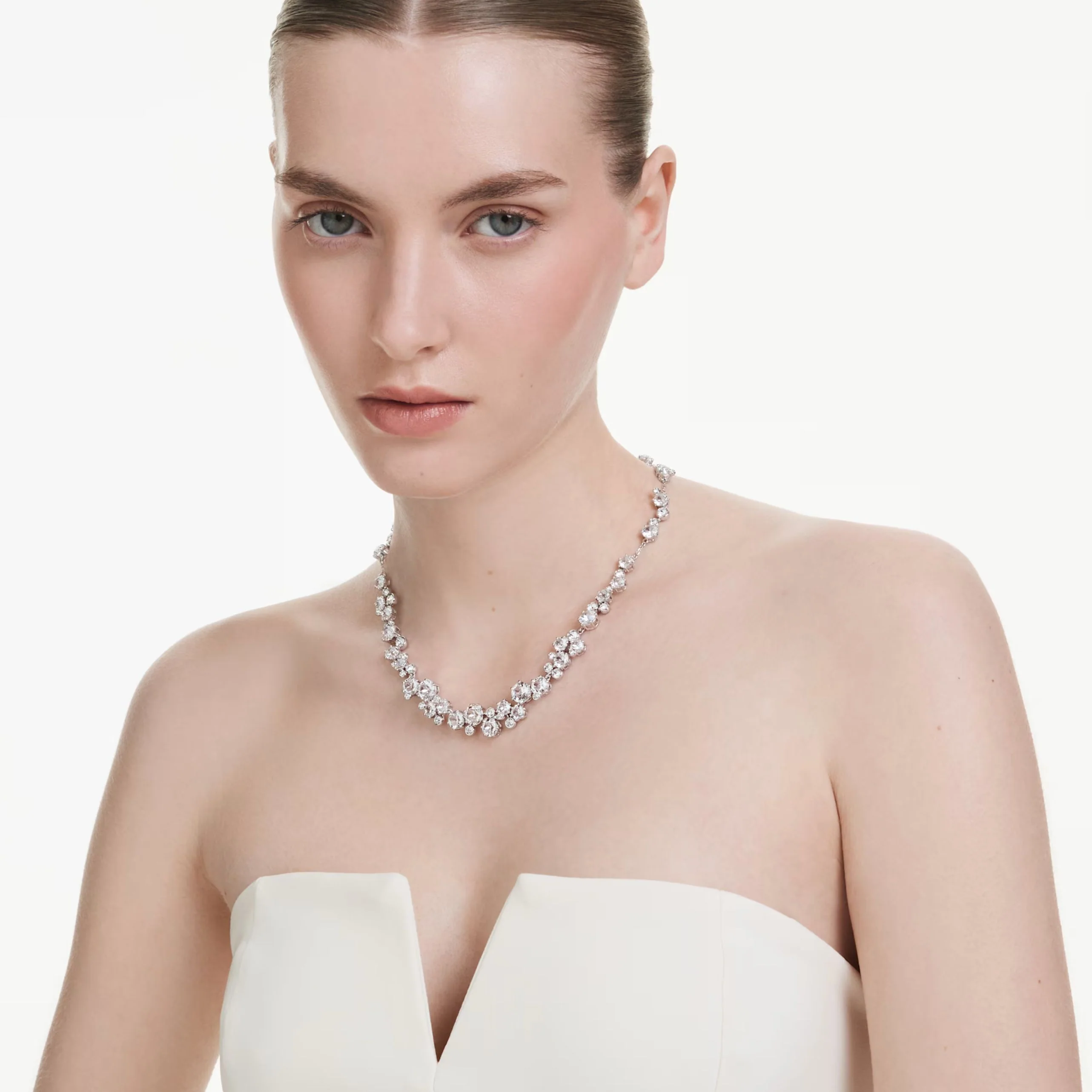 Swarovski Constella kaulakoru, vaalea metalli ja kirkkaat kristallit, 5722472 - Image 2